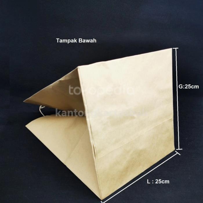 Paper Bag Yoshinoya 25X25X35 Cm Tali, Isi 10Pcs Tbk