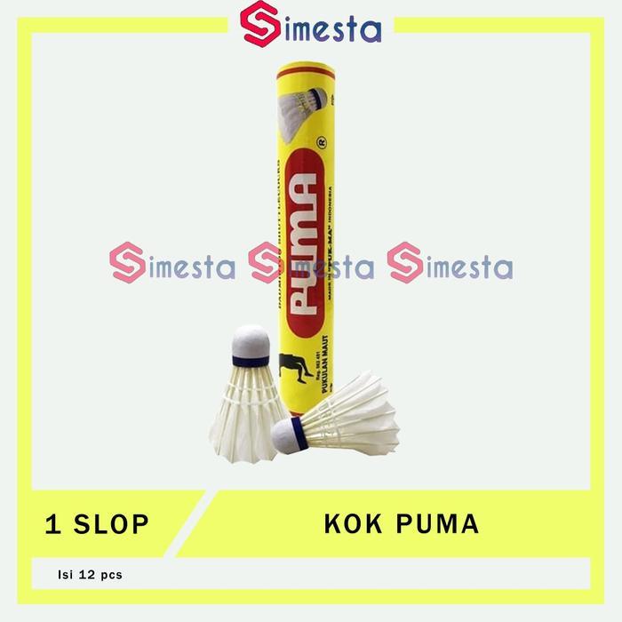 Shuttlecock badminton Kok bulu tangkis Puma kuning