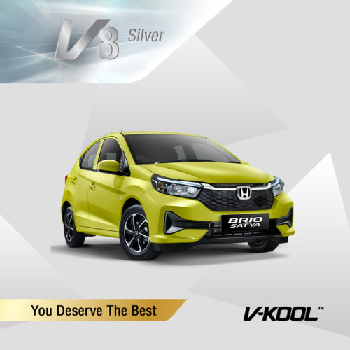 Kaca Film V-KOOL V8 Black Series HONDA BRIO Depan VRX60 LUAR KOTA
