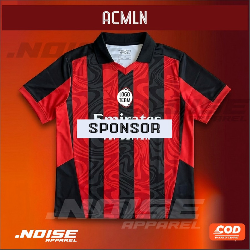 NOISE APPAREL  Jersey retro berkerah satuan full printing jersey classic  Custom baju olahraga mirip