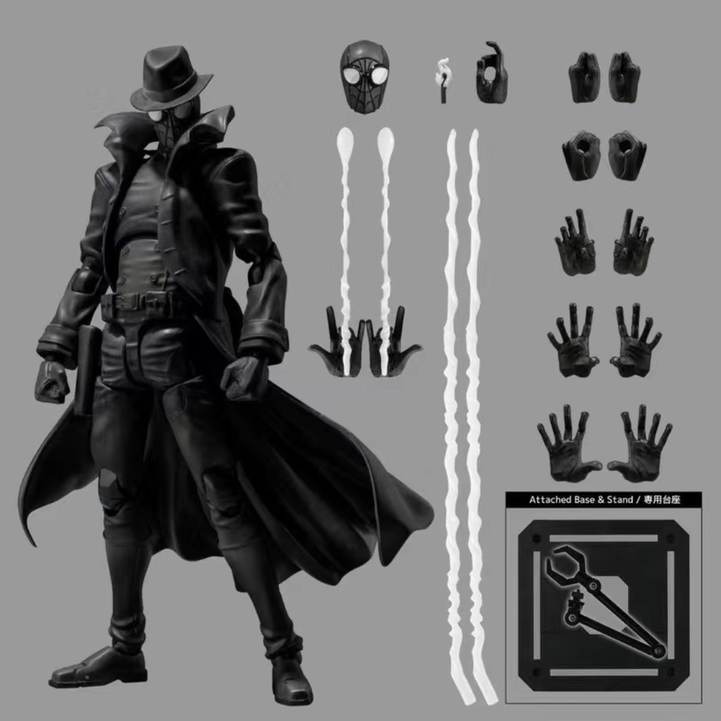 [] KO Spider-Man: Into The Spider-Verse Nicolas Cage Spider-Man Noir Anime Action Figures