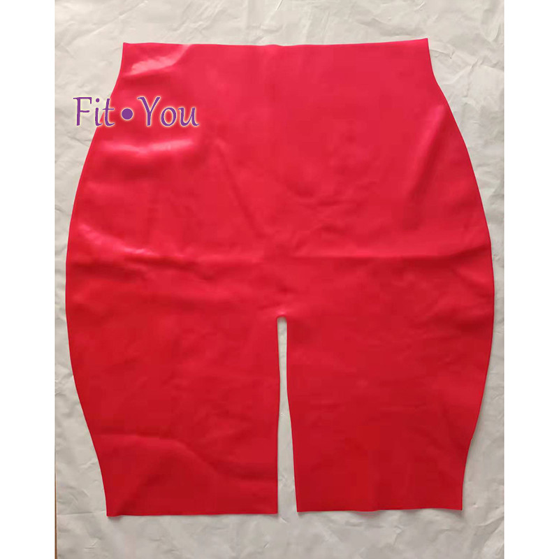 . Latex Shorts Fetish Underpants With Ball Rubber Briefs With Sleeve -
