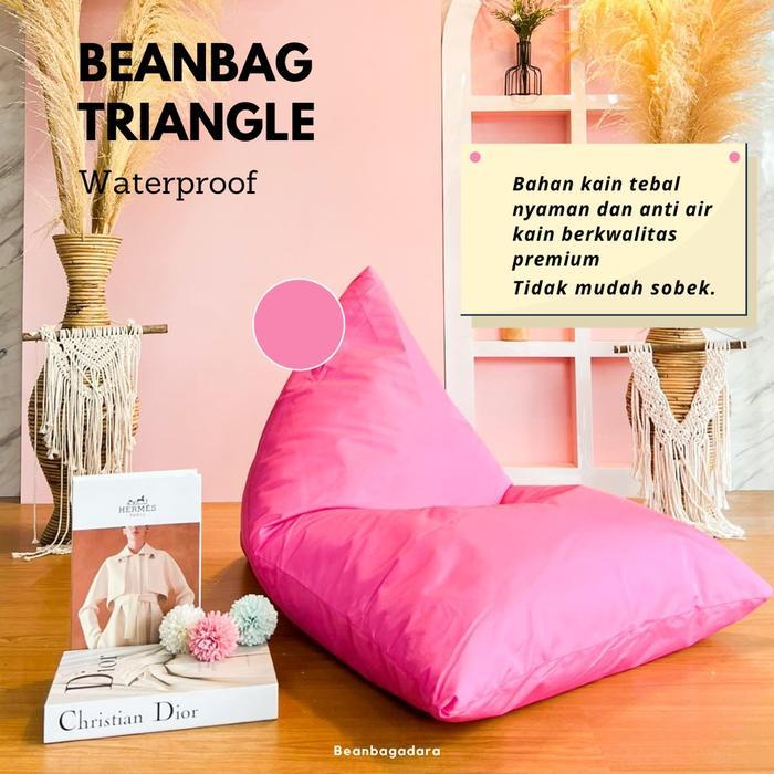 Bantal Cafe Bean Bag Segitiga Dewasa Anti Air Bean Bag Resto Triangle
