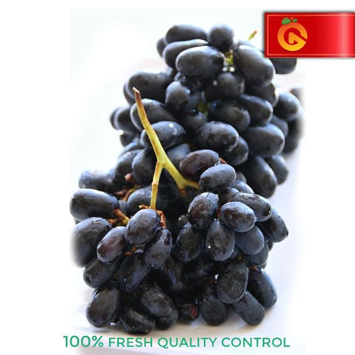 Buah Anggur Hitam Autumn Manis Tanpa Biji 500 Gram