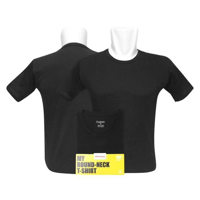 Kaos dalam Pria DURBAN SPORT O-Neck DU TR14120 Hitam Isi 1Pcs
