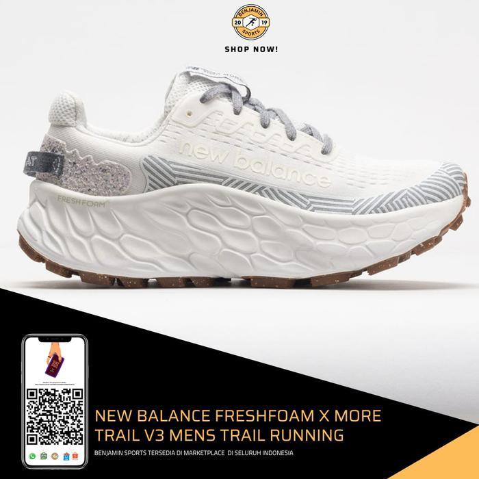 New Balance Fresh Foam More Trail V3 Mens Trail Running Shoes White