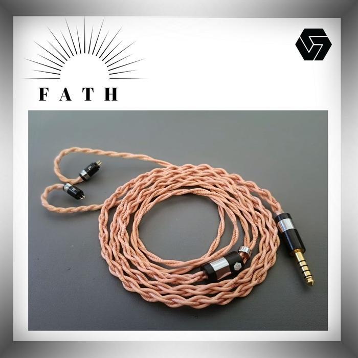 VJC FATH custom cable copper 4 strand Braid for IEM