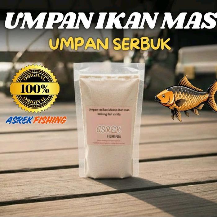 umpan racikan khusus ikan mas babon subang dan cirata untuk 2 kali pakai/umpan ikan mas/umpan