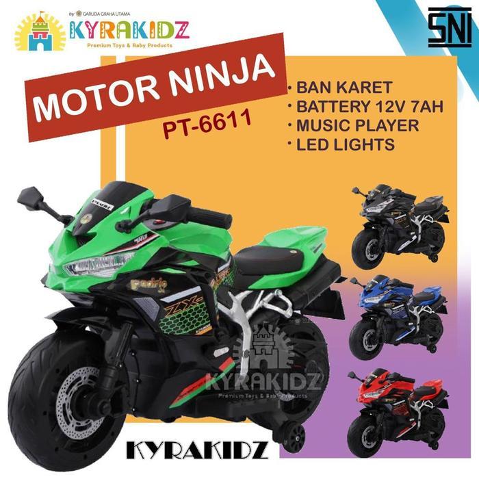 Mainan Motor Aki Anak Motor Ninja PT 6611 Kyrakidz