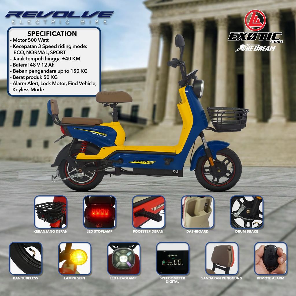 SEPEDA LISTRIK EXOTIC REVOLVE