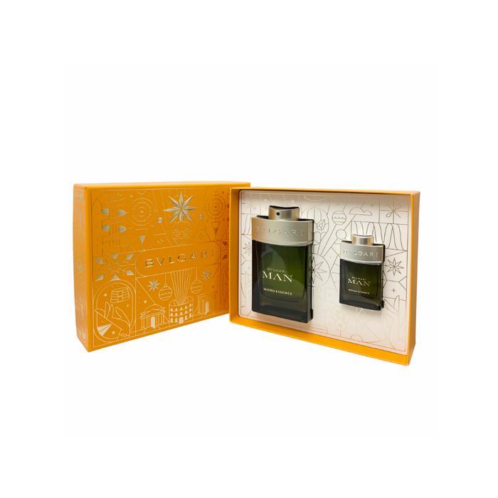 Bvlgari Man Wood Essence Travel Set (Parfum Pria)