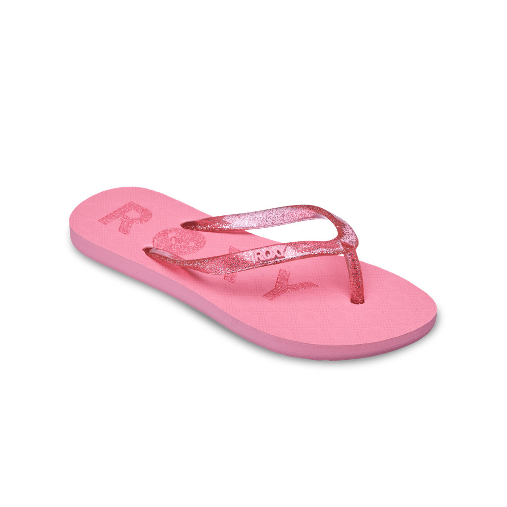 Roxy Girls RG Viva Sparkle Plumeria Thongs