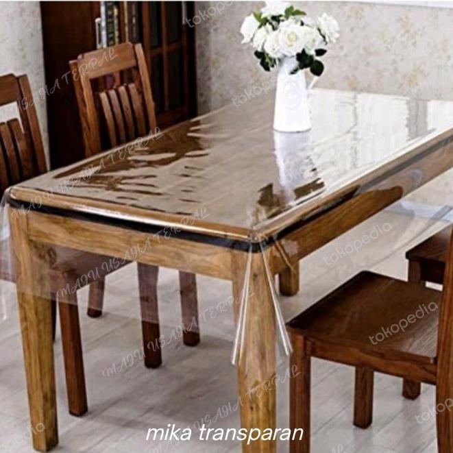 taplak meja makan plastik/plastik mika meteran/MIKA METERAN MURAH *