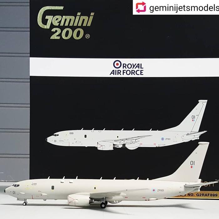 Royal Air Force Raf Boeing P-8A Poseidon Gemini Jets 1:200