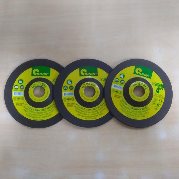 KINIK 4" Batu Gurinda Flexible Kaca Keramik GC60/80/120