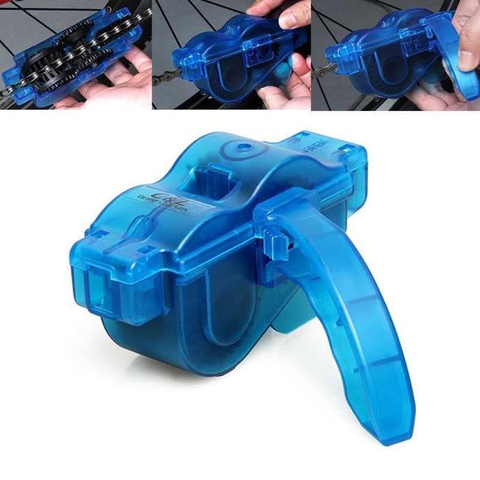 TaffSPORT Pembersih Rantai Sepeda Tanpa Lepas Bicycle Chain Cleaner Scrubber *