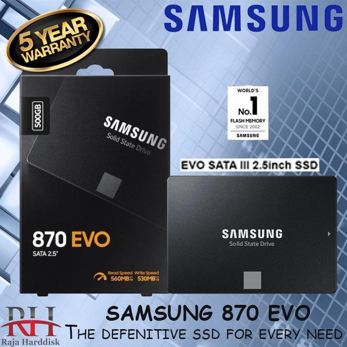 DISKON SAMSUNG V-NAND SSD 870 EVO 500GB / 870EVO 500 GB / GARANSI RESMI