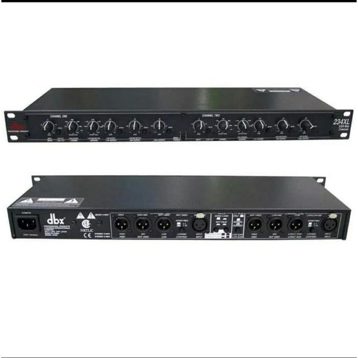 Crossover Dbx 234Xl / Dbx 234 Xl 2 Way/3 Way/4Way(Mono) Crossover Mixer Amplifier