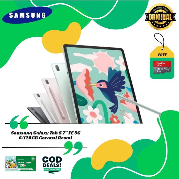 Samsung Tab S7 FE 5G 6/128GB Garansi Resmi *