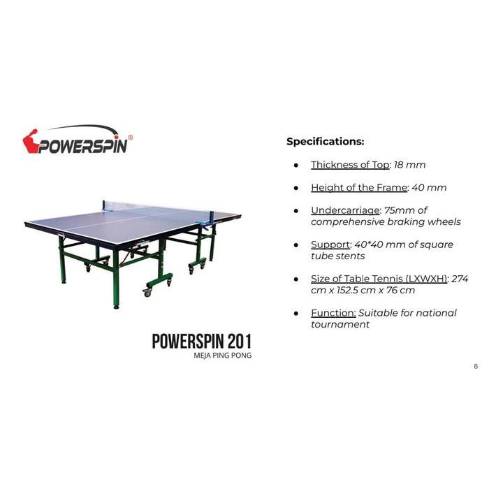 MEJA PINGPONG TENIS MEJA POWERSPIN 201 Power spin ORIGINAL