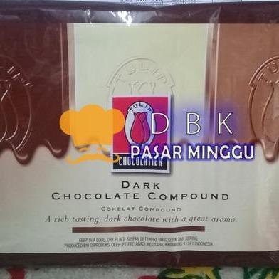 BIGSALE TULIP DARK 1KG DARK COOKING CHOCOLATE COKLAT HITAM MASAK