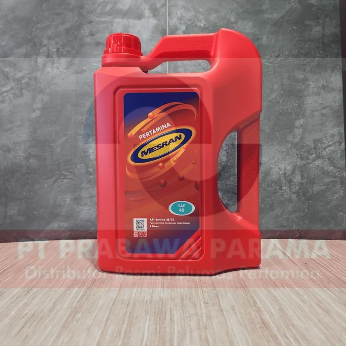 Pertamina Mesran 40 4 Liter/1 Galon - Oli Mobil Original