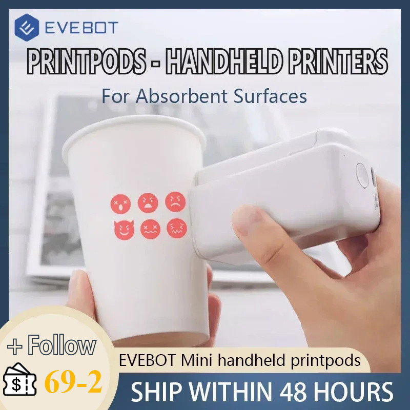 evebot PrintPods Printer Mini Genggam