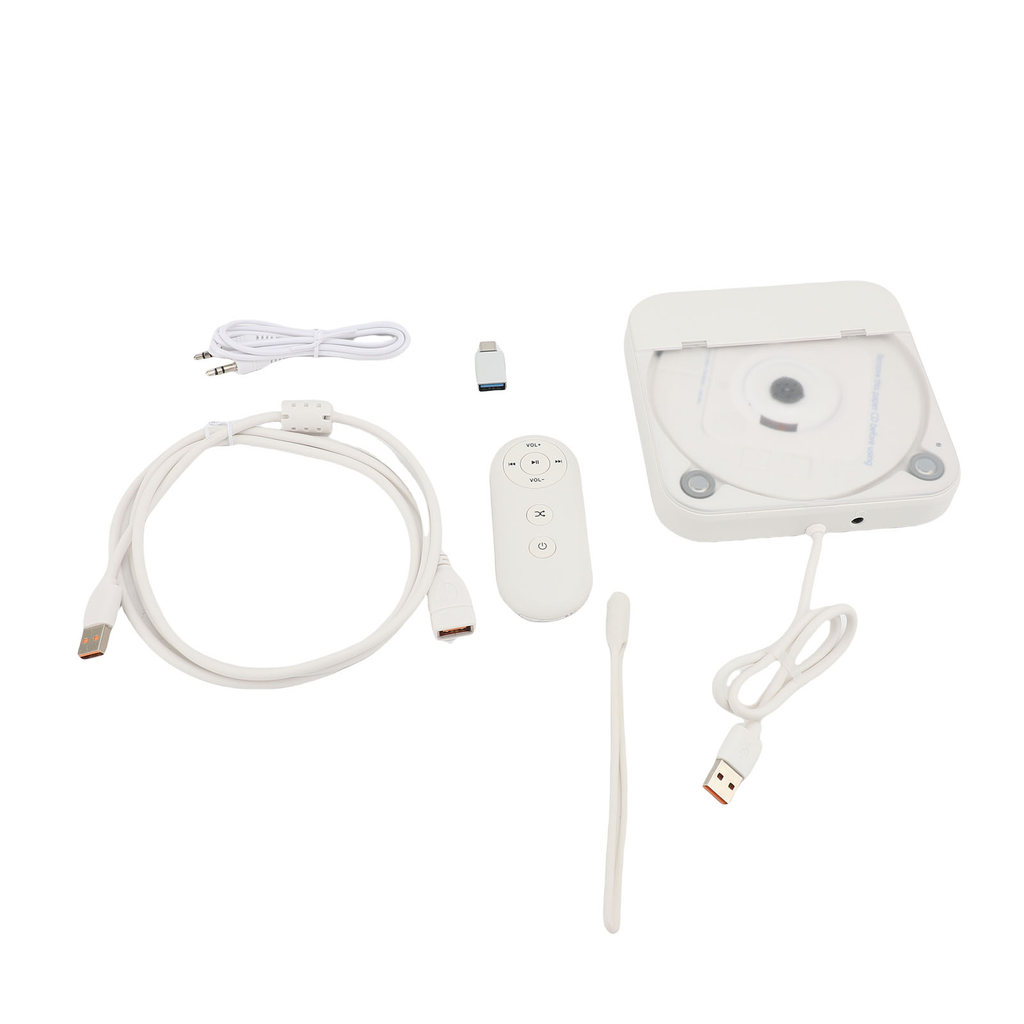 Zerro Car External CD Player Compact USB Space Saving Portable Car CD Player for Television Computer