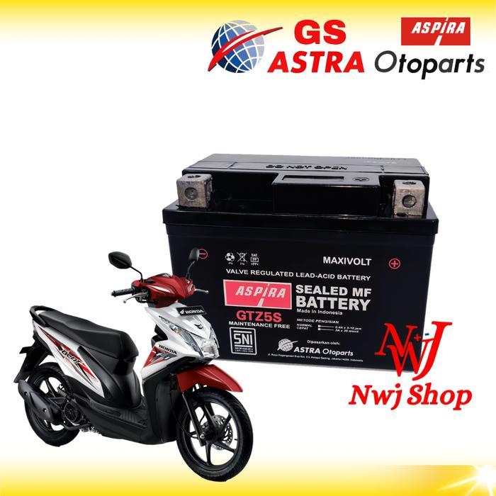 Aki Kering Aspira Gs Astra Beat Scoopy Spacy Vario 110 Genio Gtz5S Ytz4V Gtz4V Gs Mf