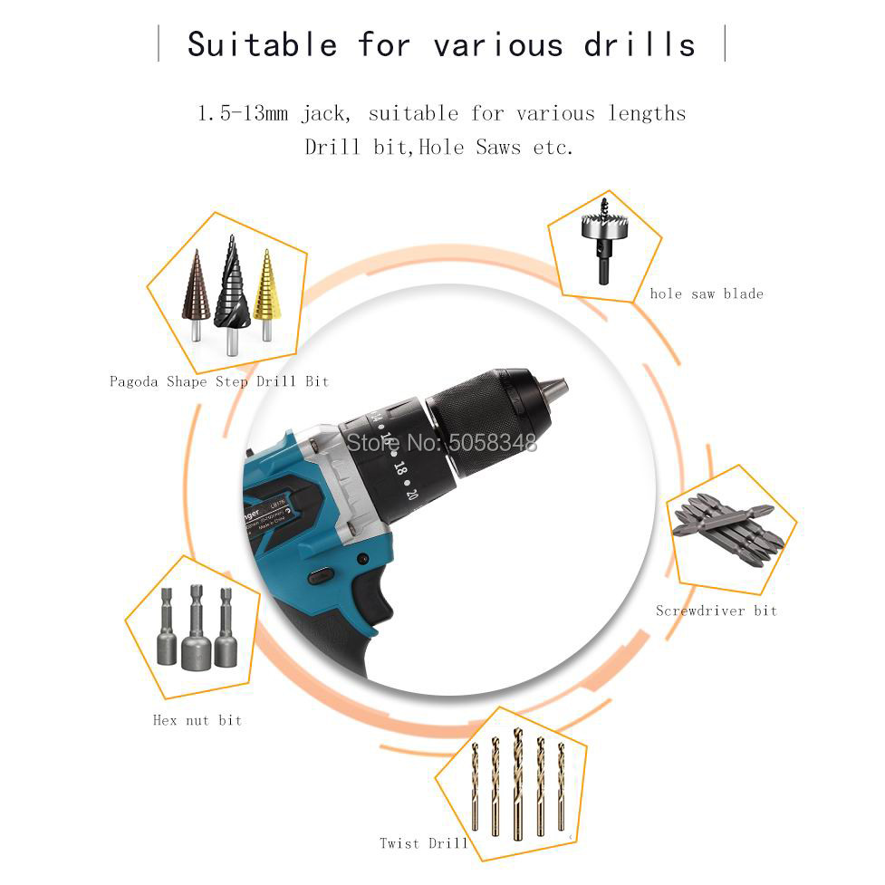 . 18V 13Mm Cordless Impact Drill 18V 13Mm Brushless Impact Drill 18V -