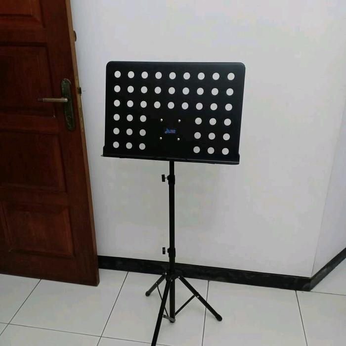 Stand Partitur Stand Book Besar Lubang-Lubang Dudukan Buku Musik Stand Besar