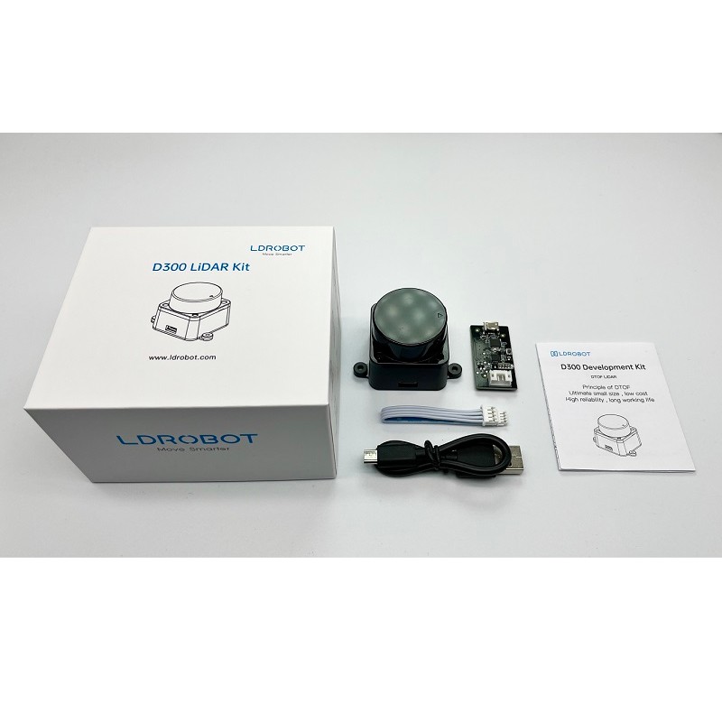 . Ldrobot D300 Lidar Kit Dtof Ros Robot Slam Navigation Scanning Laser -