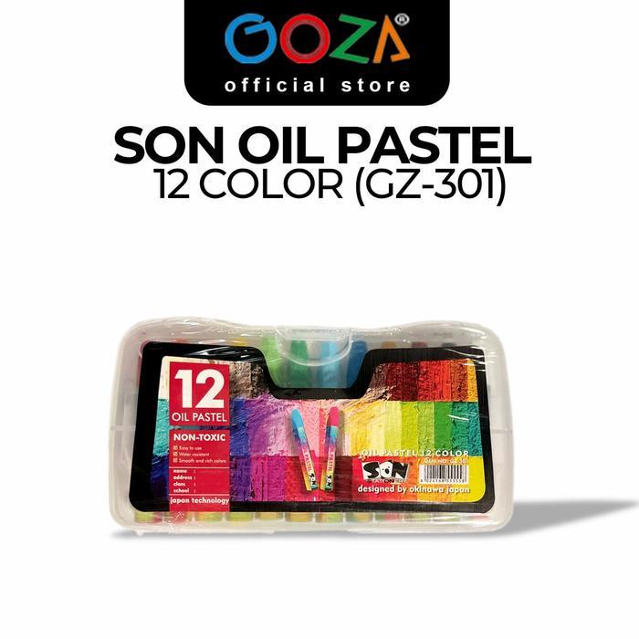 Termurah SON Oil Pastel/Crayon 12S - 60S Colours Krayon Minyak Banyak Warna