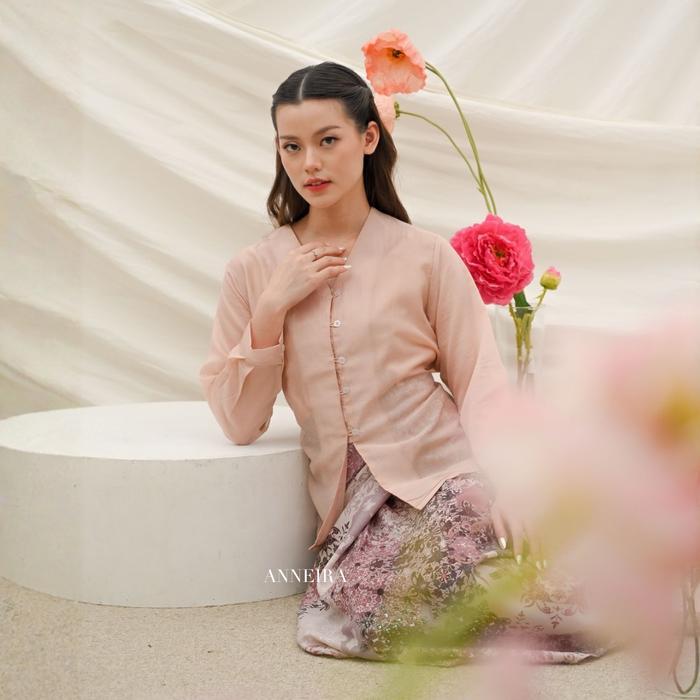 Anneira - Elise Top - Atasan Blouse Sheer Tencel Kancing Kemeja