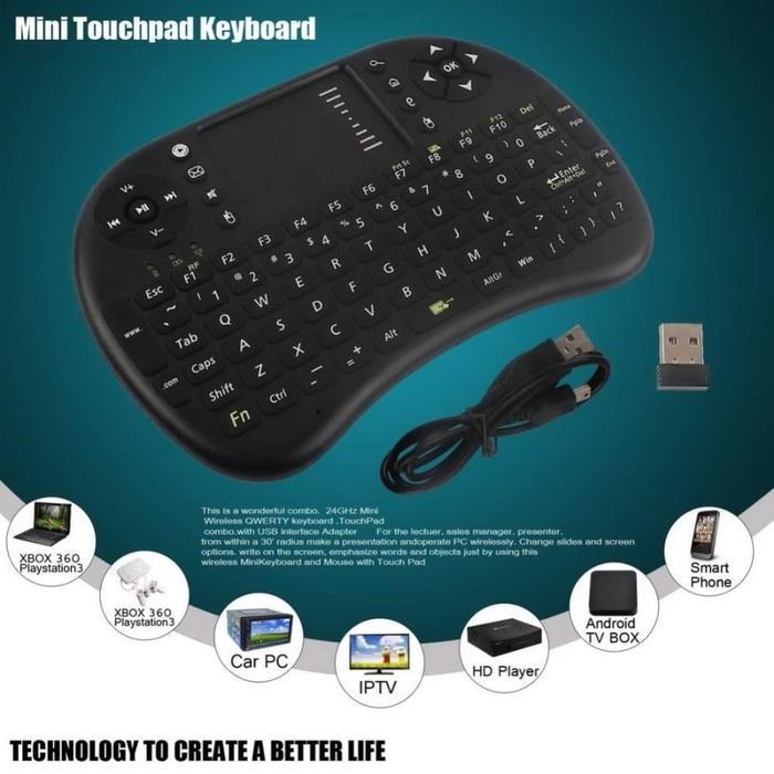 KEYBOARD I8 MINI BACKLIGHT WIRELESS MINI KEYBOARD WIRELESS I8