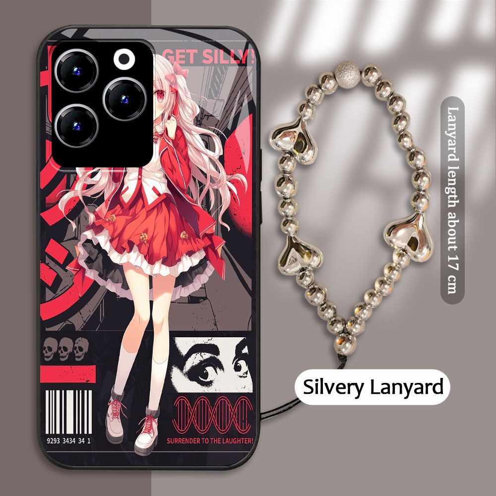 For Infinix Hot 9 10 11 PLAY 30i 40 X669 SPARK 20 Pro Casing Handphone  Pola Girls' Frontline Glass 