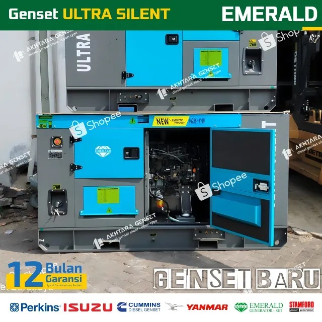 EMERALD WEIFANG Genset 65 Kva Silent - Genset Silent 65 Kva EMERALD WEIFANG HARGA MURAH