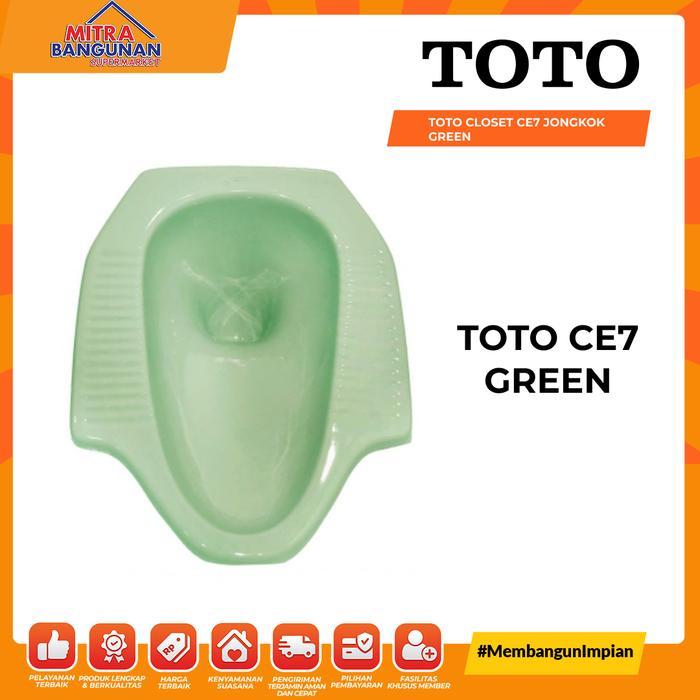 TOTO KLOSET WC JONGKOK CLOSET CE7 JONGKOK GREEN