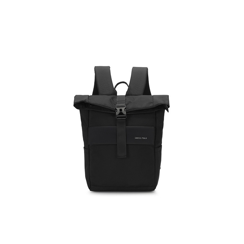 Swiss Polo Men's Backpack (Tas Ransel Wanita & Tas Punggung Pria) - Hitam Unisex
