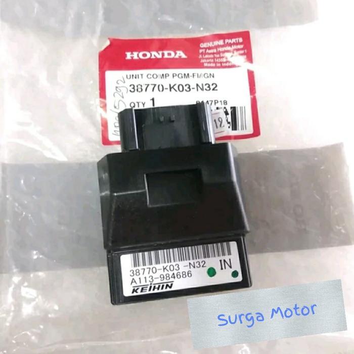 ECM ECU CDI Revo FI injeksi PGM FI injeksi ORI HONDA AHM 38770-K03-N32