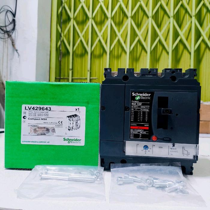 Mccb Nsx100F 4P 50A Nsx 100 F 4P 50A Tm50D Breaker Premium
