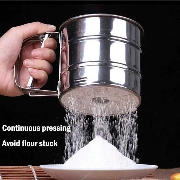 Sale Cod Alat Saringan Ayakan Pengayak Tepung Gula Pasir Halus Kitchenware Set Bahan Stainless Steel