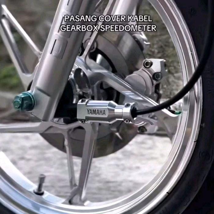 NEWSS COVER KABEL SPEEDOMETER ALMUNIUM CNC COVER KABEL GEARBOX MIO SOUL NOUVO FINO MIO J MIO SERIES