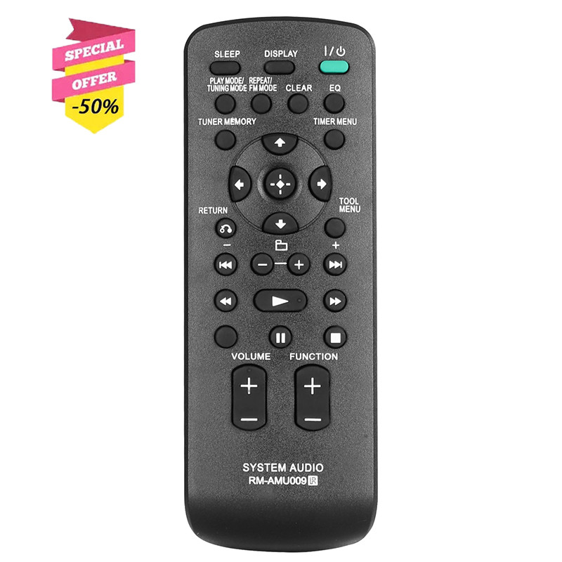 RM-AMU009 Remote Control For Sony Audio System CMT-BX20I CMT-CX4IP CMT-BX70DBI CMT-FX300I CMT-HX35R