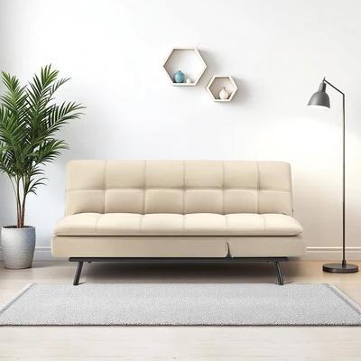 Informa Dayton Sofa Bed Kulit - Krem