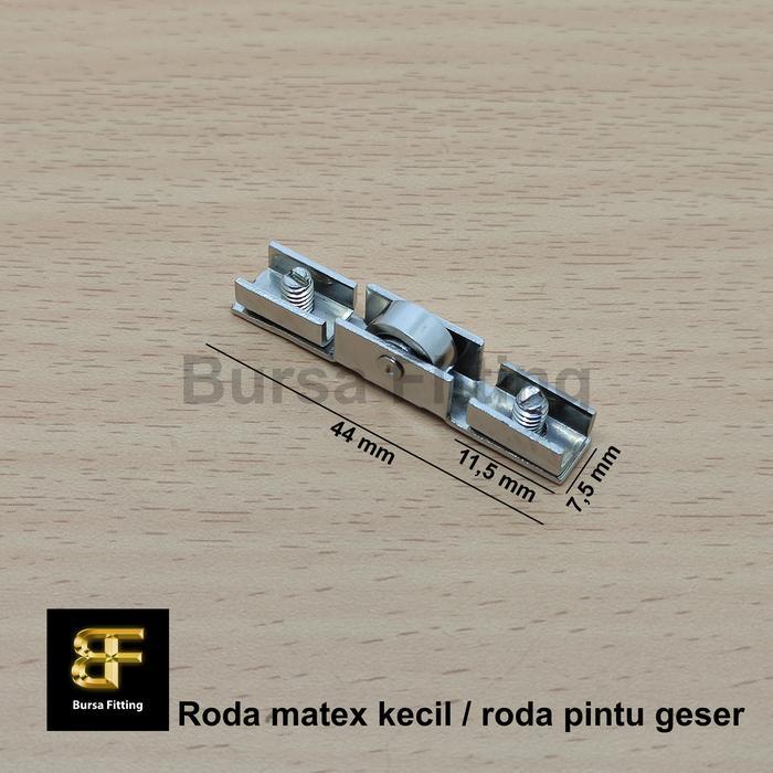 Terlaris - Roda matek kecil etalase / roda pintu geser / roda pintu kaca sliding