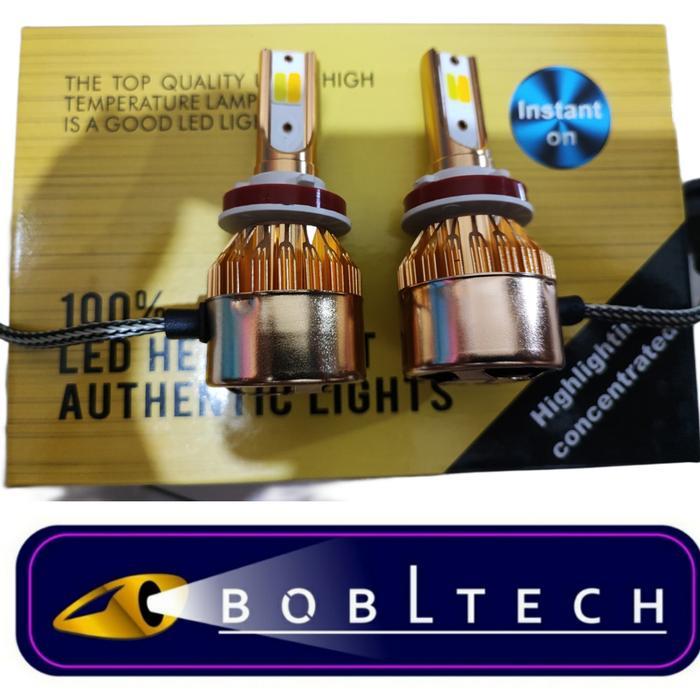 BOBLTECH Lampu Headlamp Foglamp Mobil Led Dua Warna H1 H3 H11 H7 HB4 12V - 24V Car