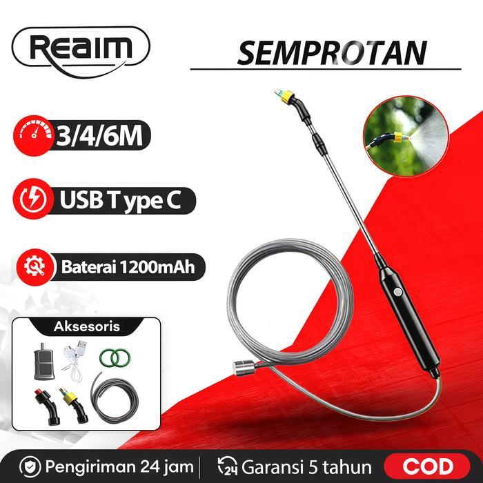 REAIM Semprotan Sprayer Tanaman Alat Semprot Tanaman Semprotan Kebun Sprayer Baterai Nozel Semprot