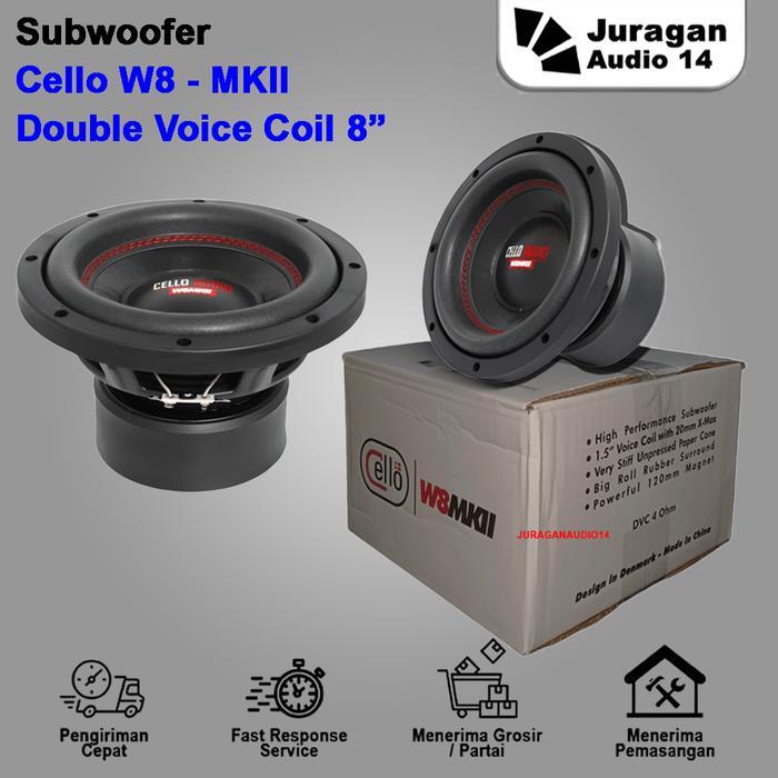 Subwoofer Cello 8 Inch W8 MKII Double Voice Coil