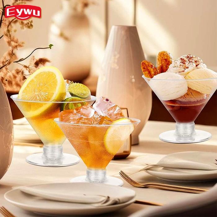 EYWU GELAS WINE GLASS PLASTIK / GELAS COCKTAIL PLASTIK